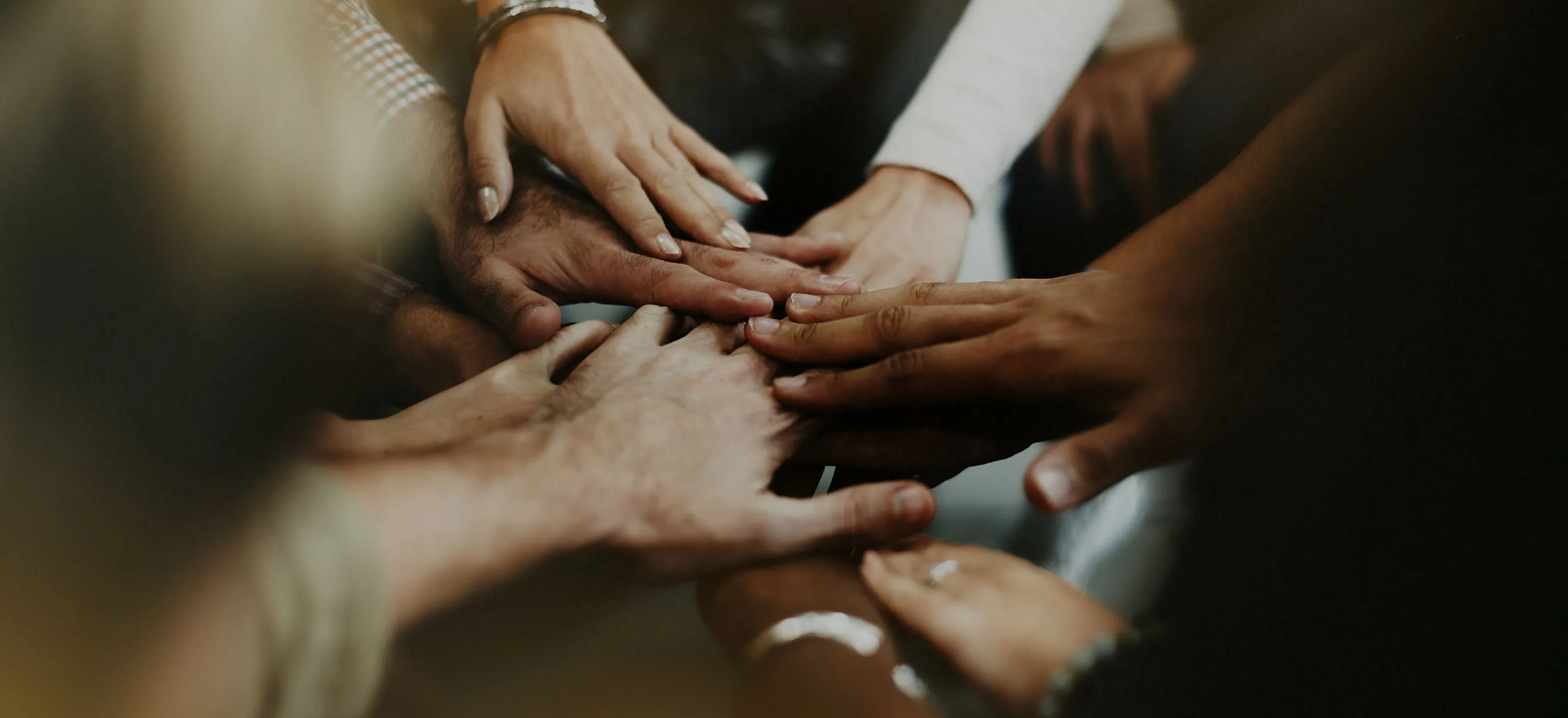 all hands together
